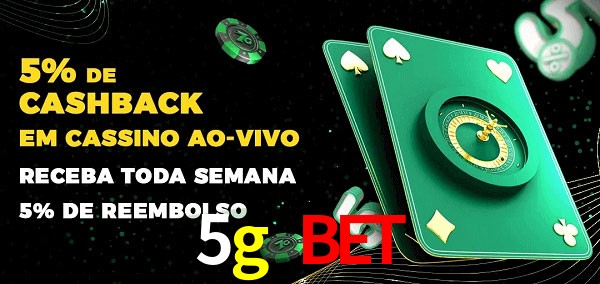 Promoções do cassino ao Vivo 5g bet